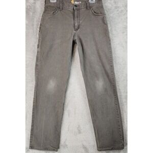 Carhartt Relaxed Fit Pants Mens 31 x 32 Dark Coffee Canvas Work 102517 909